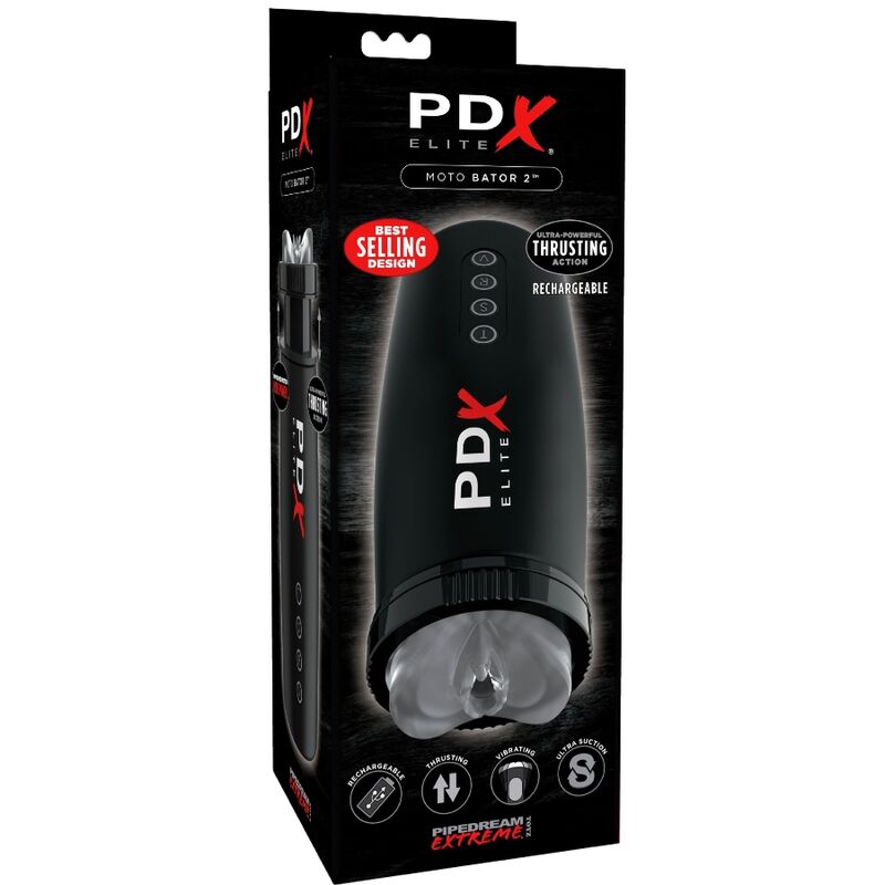 PDX Elite Moto Bator 2 – Masturbateur Automatique à Poussée et vibration