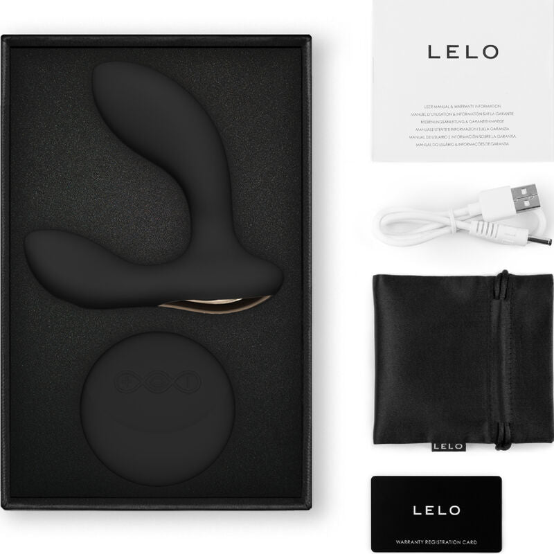 LELO – HUGO 2 Remote – Stimulateur Prostatique Télécommandé Noir