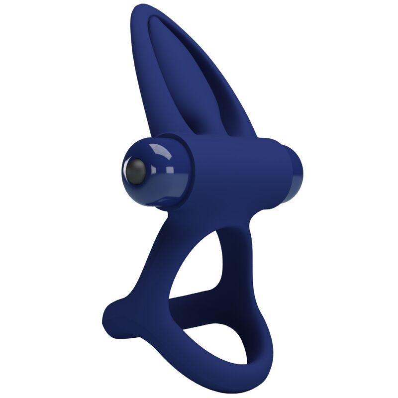 PRETTY LOVE – Double Anneau Vibrant & Stimulateur Anal Bleu