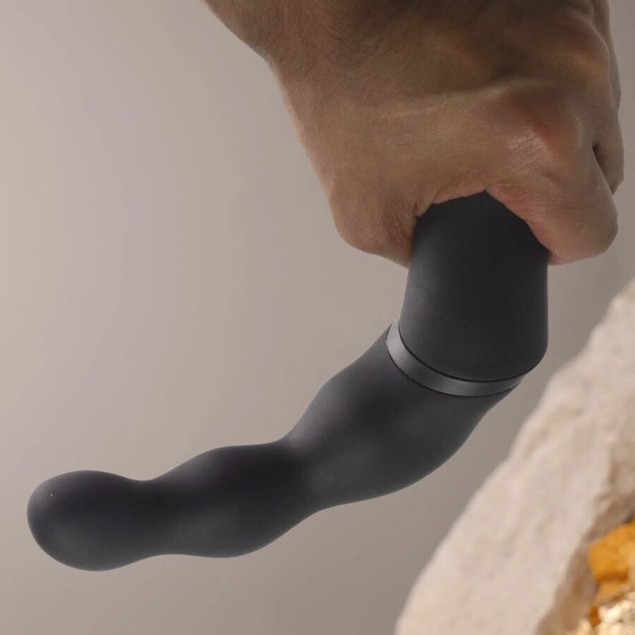 ROCKS-OFF – Adaptateur de Vibromasseur Prostatique et Anal Noir