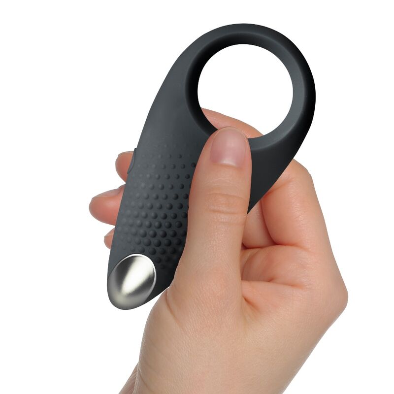 ROCKS-OFF – Anneau Vibrant Rechargeable EMPOWER Noir