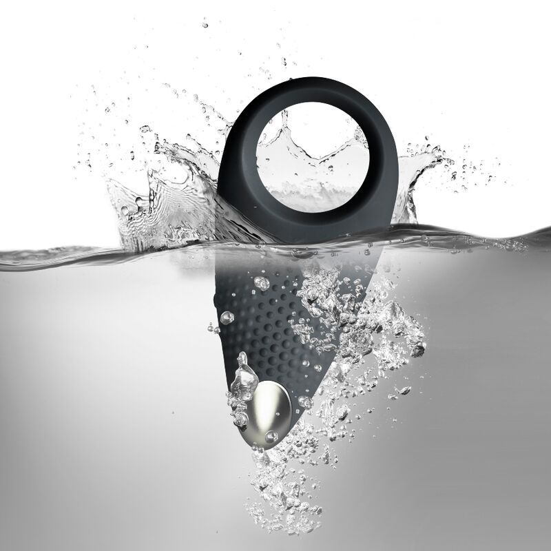 ROCKS-OFF – Anneau Vibrant Rechargeable EMPOWER Noir